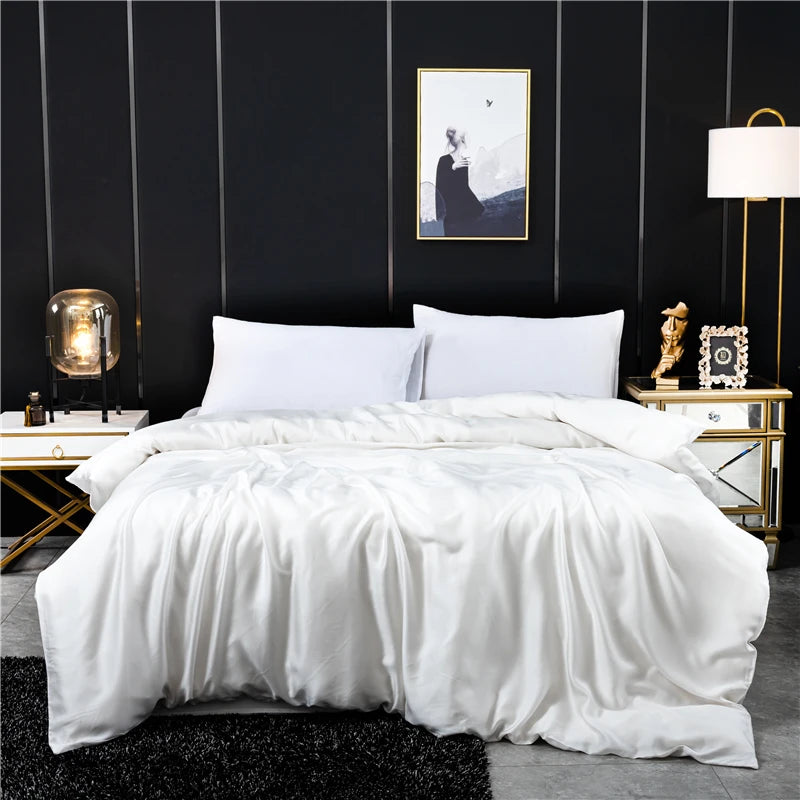 Housse de Couette en Soie – 8 Coloris
