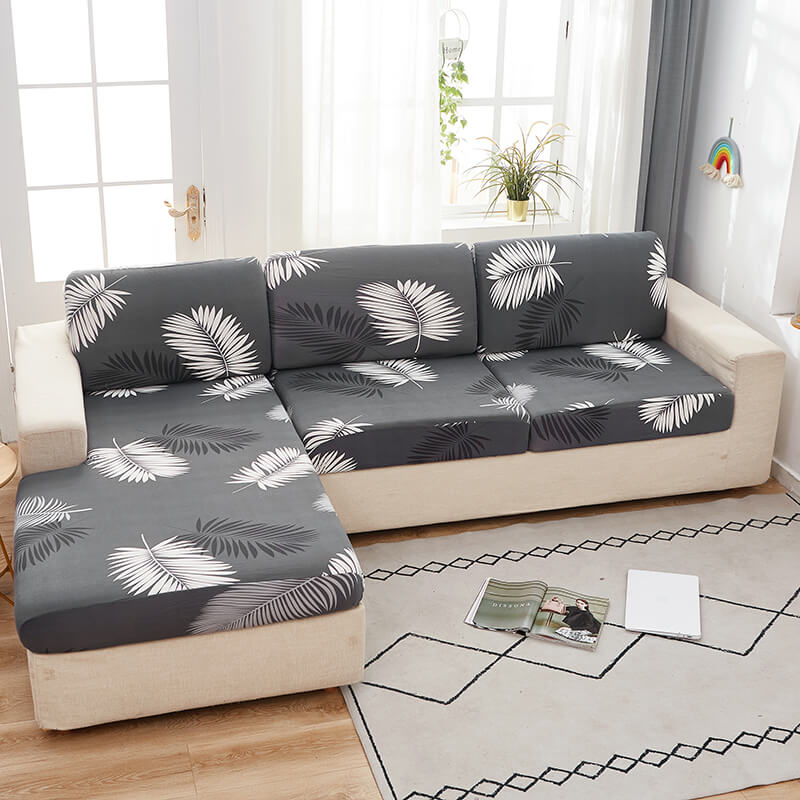 Housse Assise de Canapé d'Angle Grise