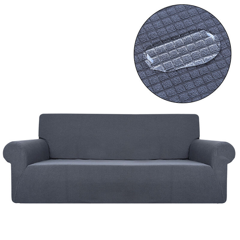 Housse de Canapé Imperméable Gris Foncé