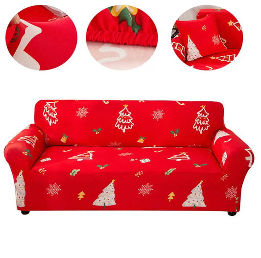Housse de Canapé Sapin de Noël