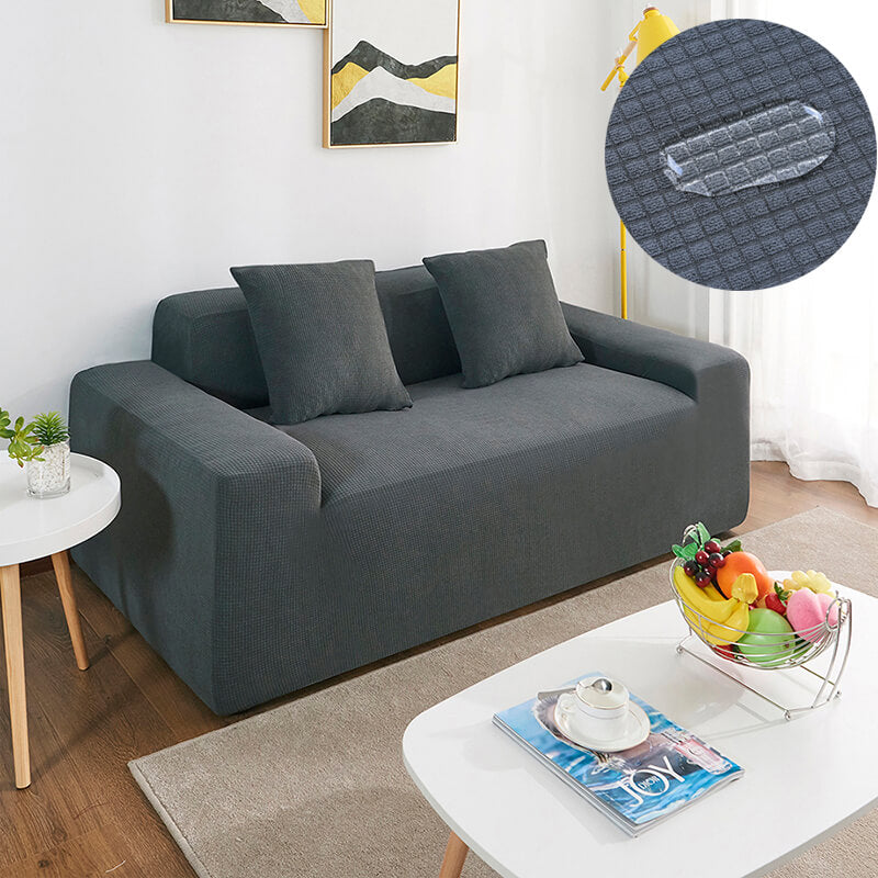 Housse de Canapé Imperméable Gris Foncé