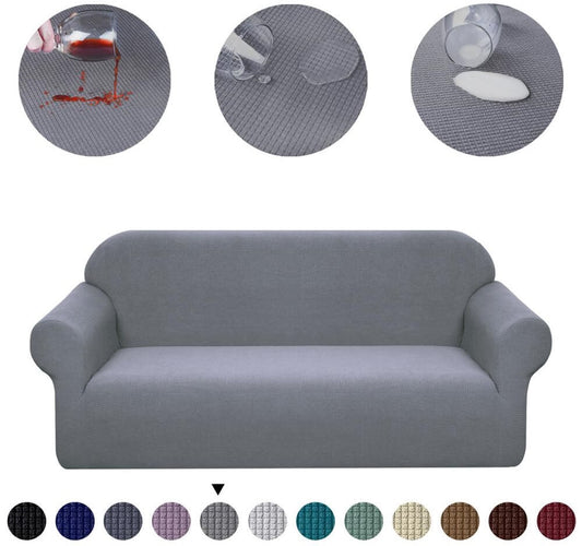 Housse de Canapé Imperméable Gris Clair