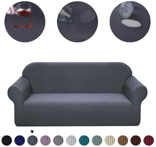 Housse de Canapé Imperméable Gris Foncé