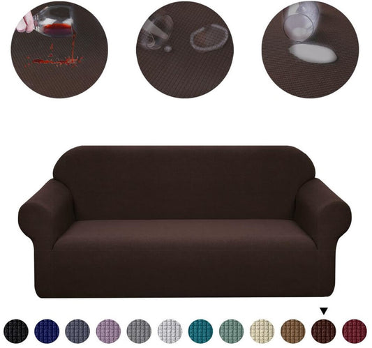 Housse de Canapé Imperméable Marron Foncé