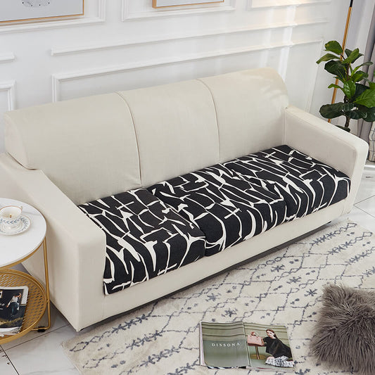 Housse Assise de Canapé Bi Extensible Noir