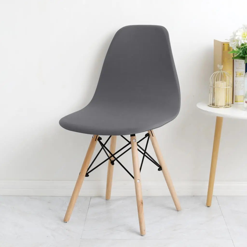 Housse de chaise scandinave grise élégante et moderne