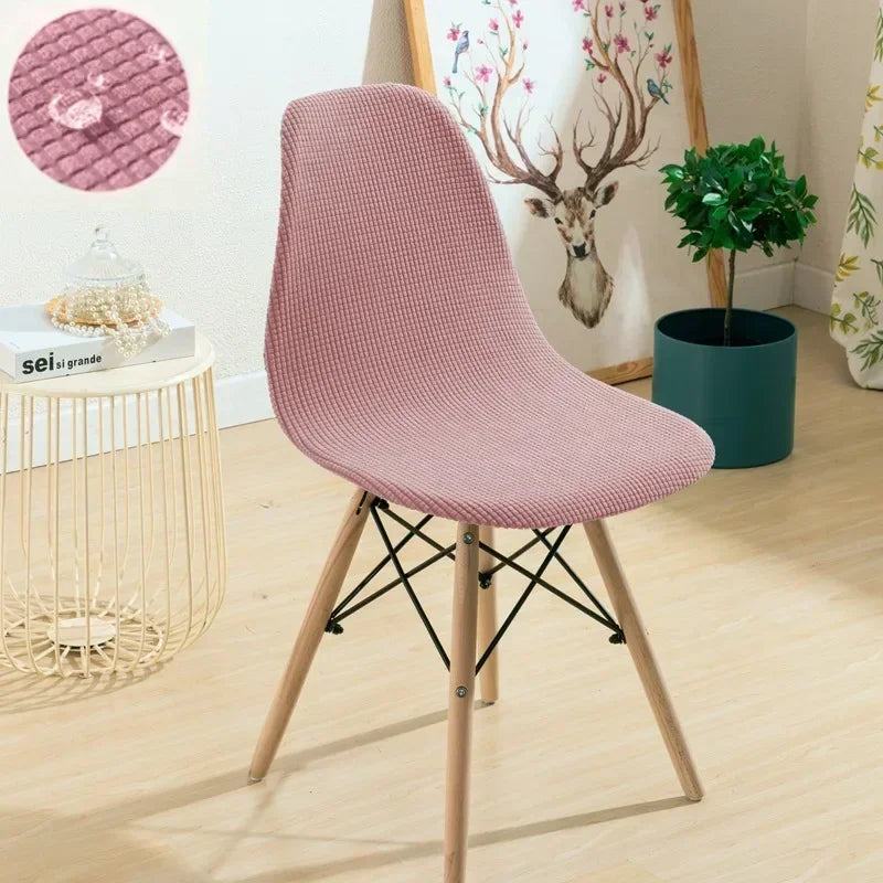 Housse de chaise scandinave rose imperméable