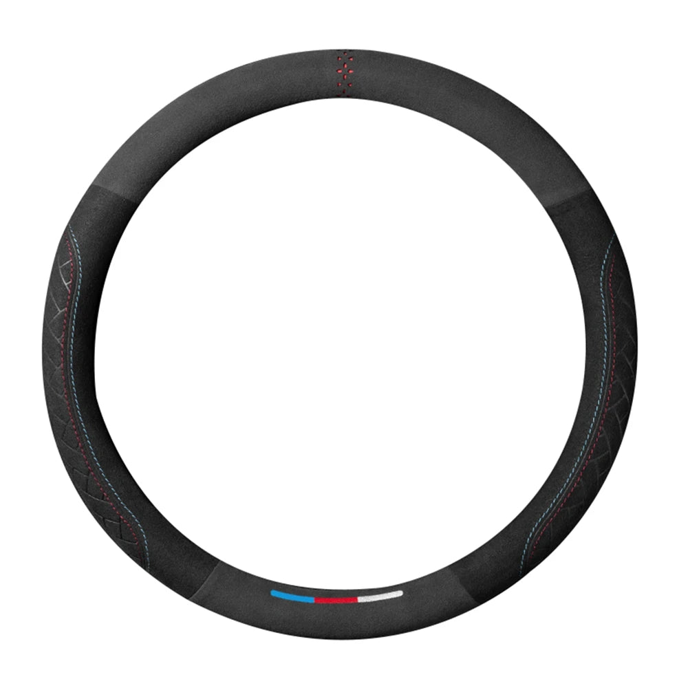 Housse de volant en daim universelle pour voiture – modèle type D ou classique