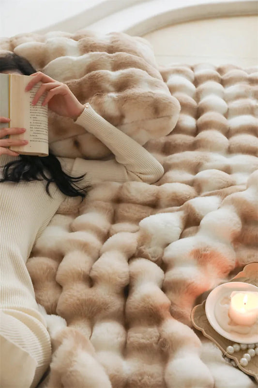 Plaid Chaud Epais Léopard