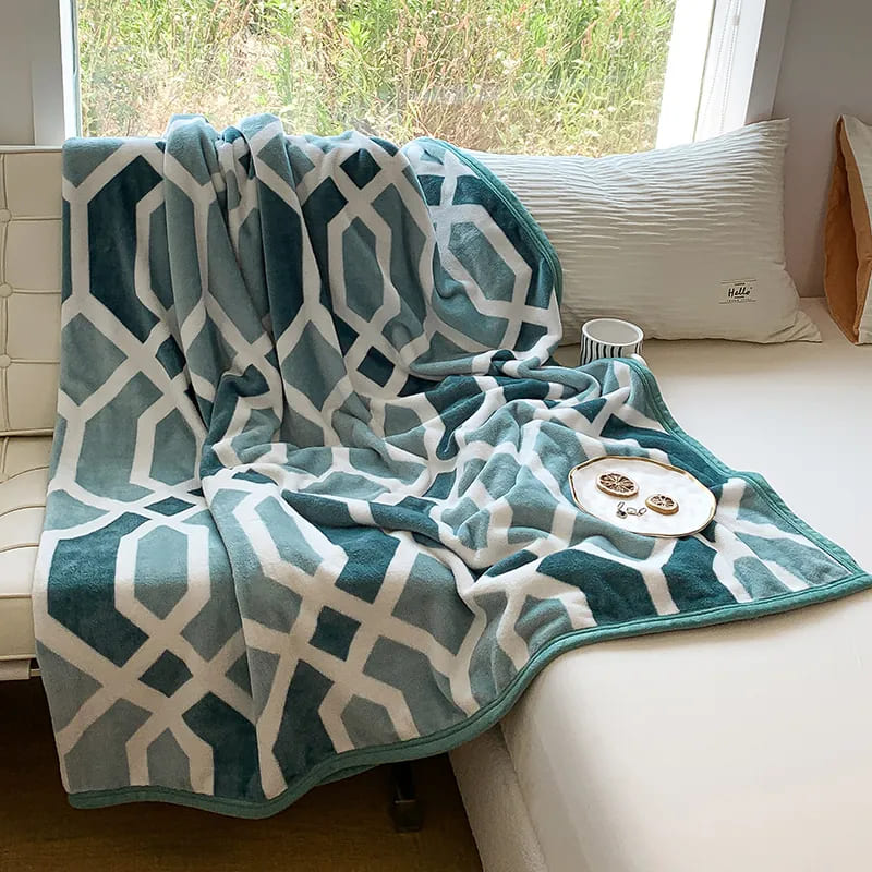 Plaid Bleu Canard