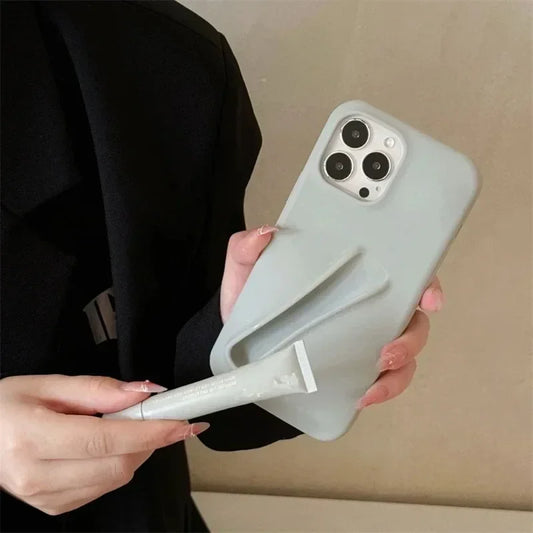 Coque iPhone Silicone avec Gloss Intégré – Étui Maquillage Portable pour iPhone