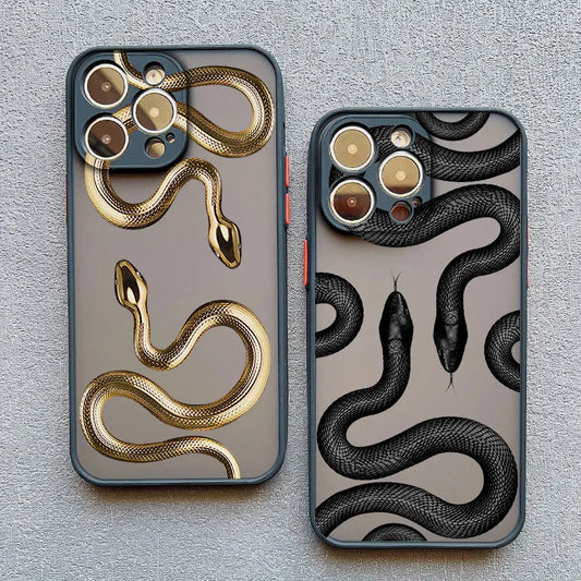 Coque iPhone Serpent Design – Housse Protectrice Antichoc Style Animal