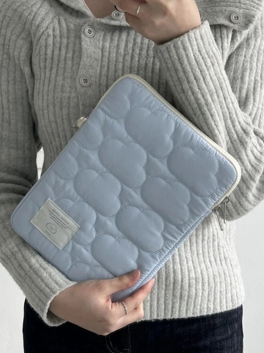 Housse Tablette pour iPad, Samsung, Huawei – Housse Nuage Bleu ou Blanc