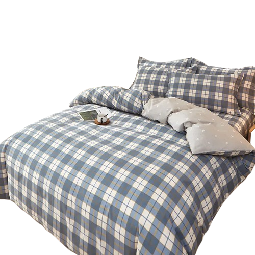 Housse de Couette Carreaux Pastel