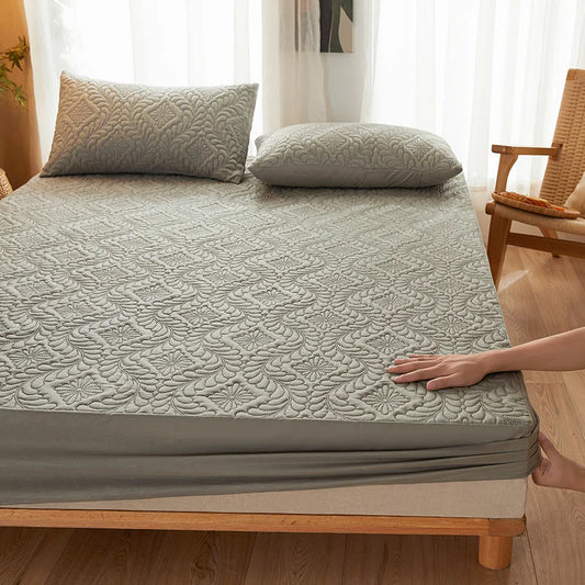 Housse de Matelas Imperméable – Protège-Matelas Respirant Anti-Acarien