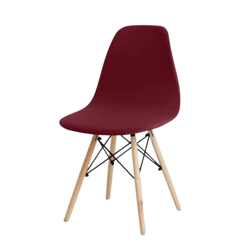 housse de chaise scandinavebordeau
