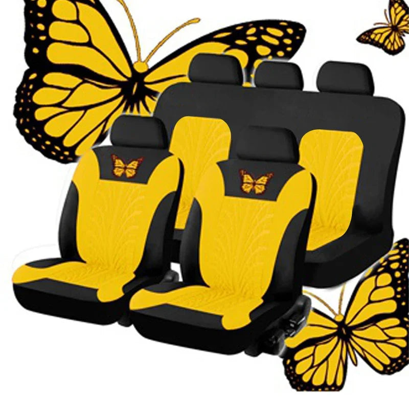 housse de siege auto universelle jaune