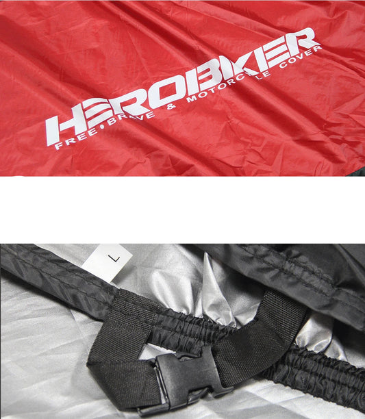 housse noir et rouge pour scooter