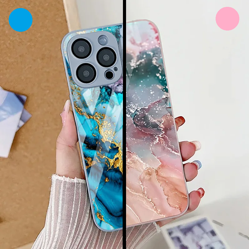 Coque iPhone Marbre | Housse iPhone Verre trempé Antichoc