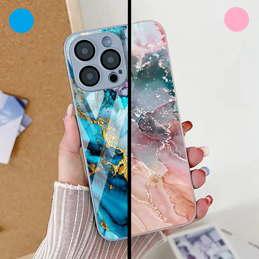 Coque iPhone Marbre | Housse iPhone Verre trempé Antichoc