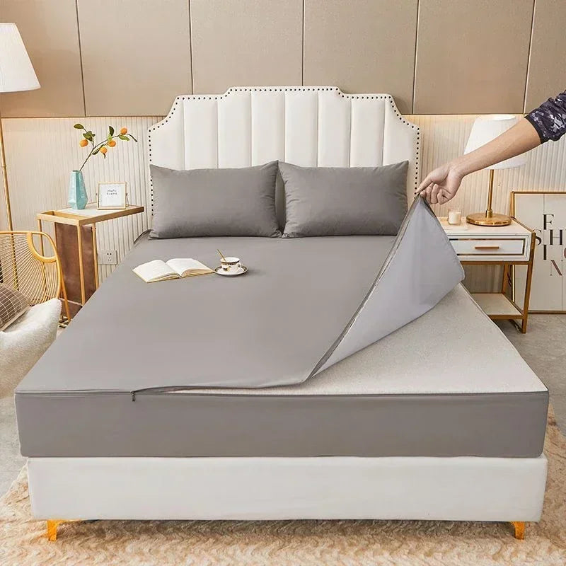 Housse de matelas imperméable et anti-acariens pour une protection complète et confortable