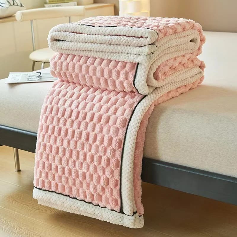 Couverture Polaire Chaude Rose