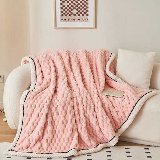Couverture Polaire Chaude Rose