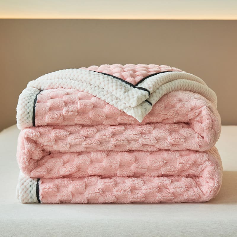 Couverture Polaire Chaude Rose