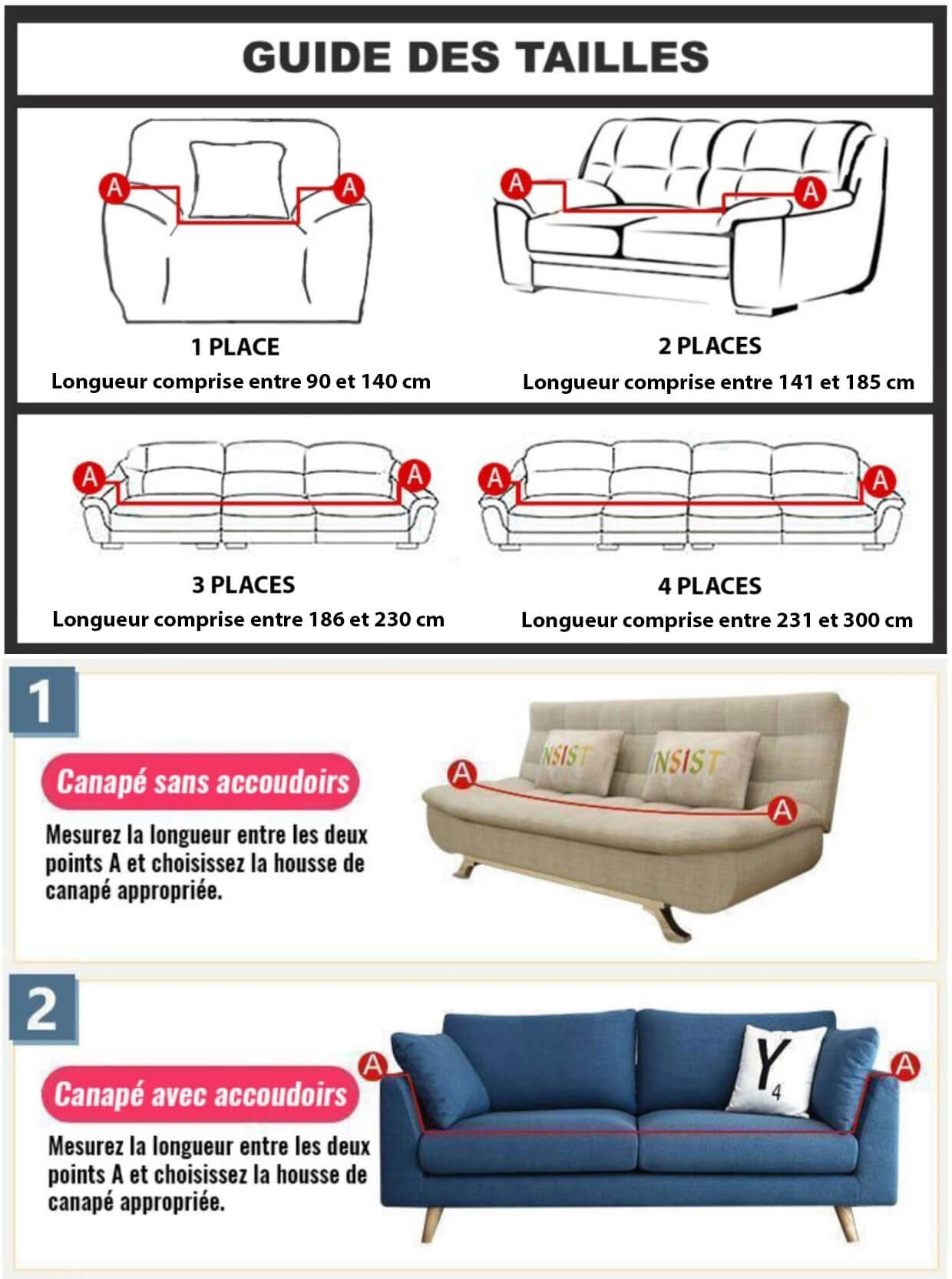 Housse de Canapé Extensible