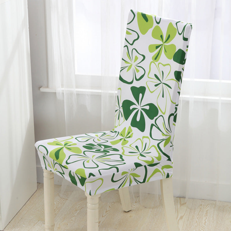 Housse de Chaise Fleurie (Verte)