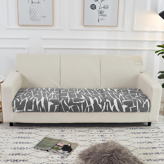 Housse Assise de Canapé Bi Extensible Gris