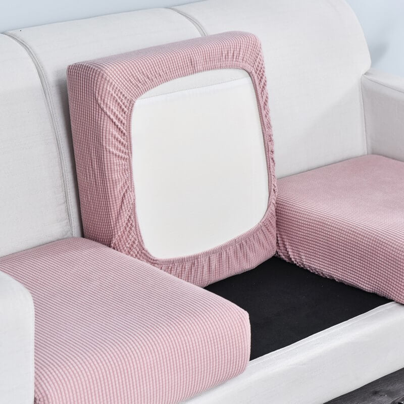 Housse Assise de Canapé Jacquard Rose
