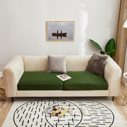 Housse Assise de Canapé Vert Foncé