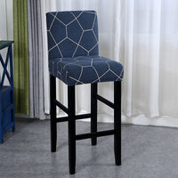 Thumbnail for Housse Chaise de Bar et Tabouret Bleu Pétrole