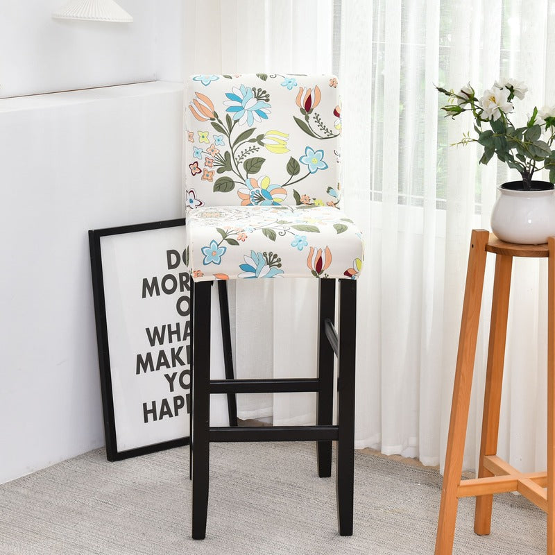 Housse Chaise de Bar et Tabouret Multicolore