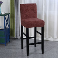 Thumbnail for Housse Chaise de Bar et Tabouret Moderne Marron