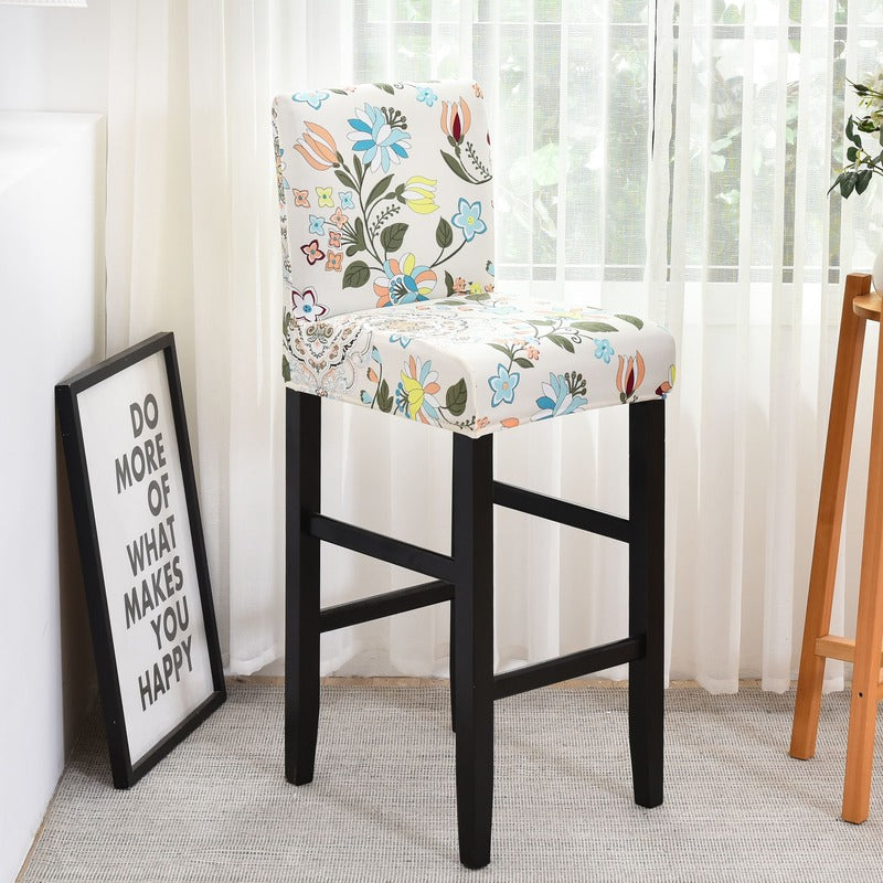 Housse Chaise de Bar et Tabouret Multicolore