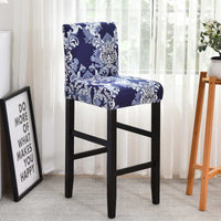 Thumbnail for Housse Chaise de Bar et Tabouret Vintage Bleu