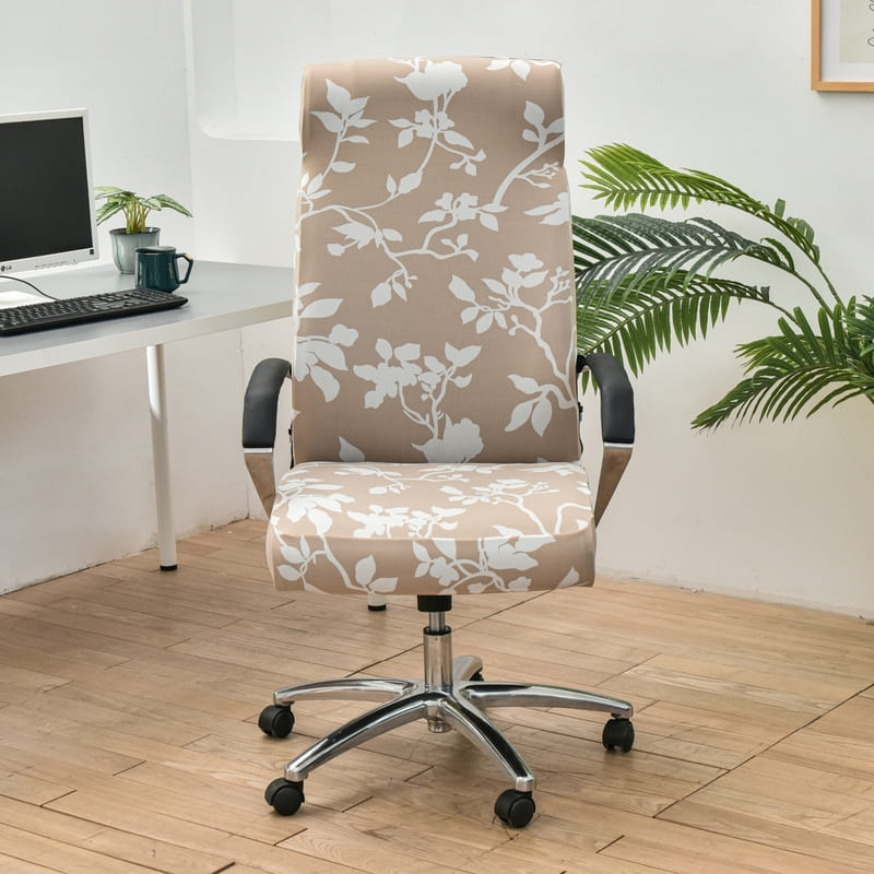 Housse de Chaise de Bureau Universelle Beige