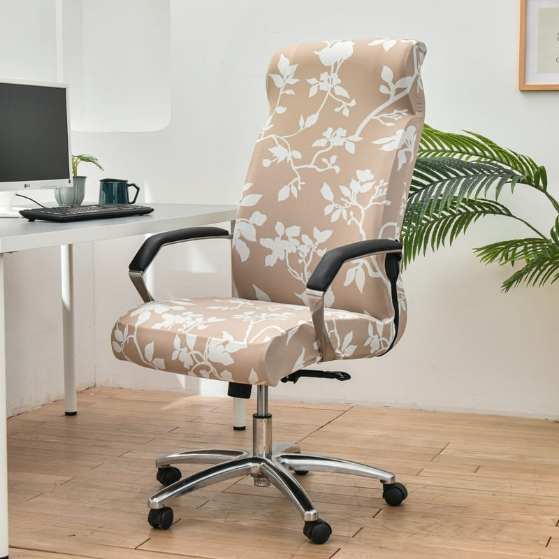 Housse de Chaise de Bureau Universelle Beige