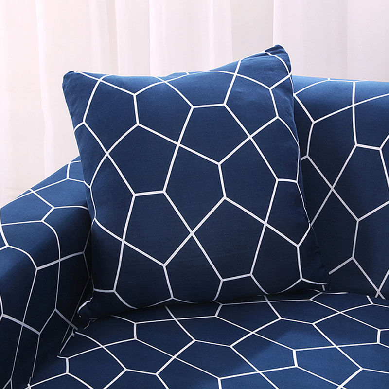 Housse de Coussin Bleu Marine