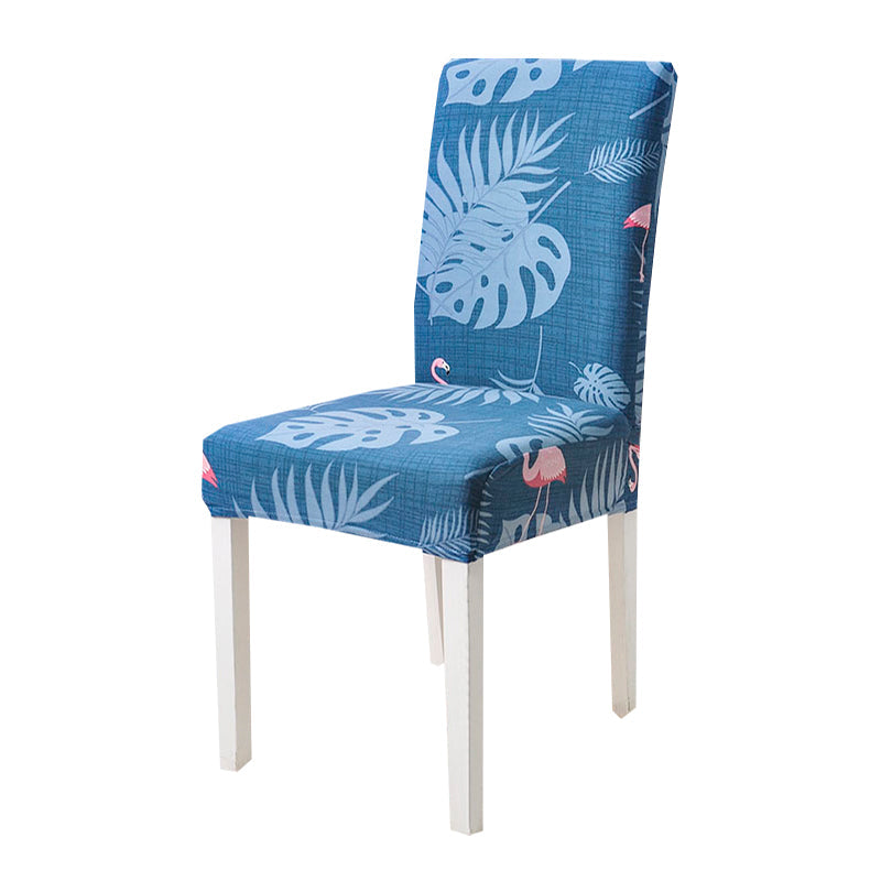 Housse de Chaise Fleurie (Bleu-Rose)