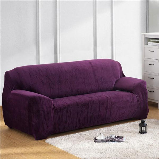 Housse de Canapé Velours Violet