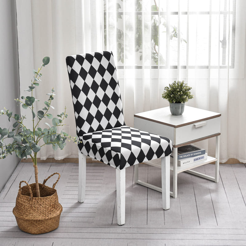 Housse de Chaise Damier