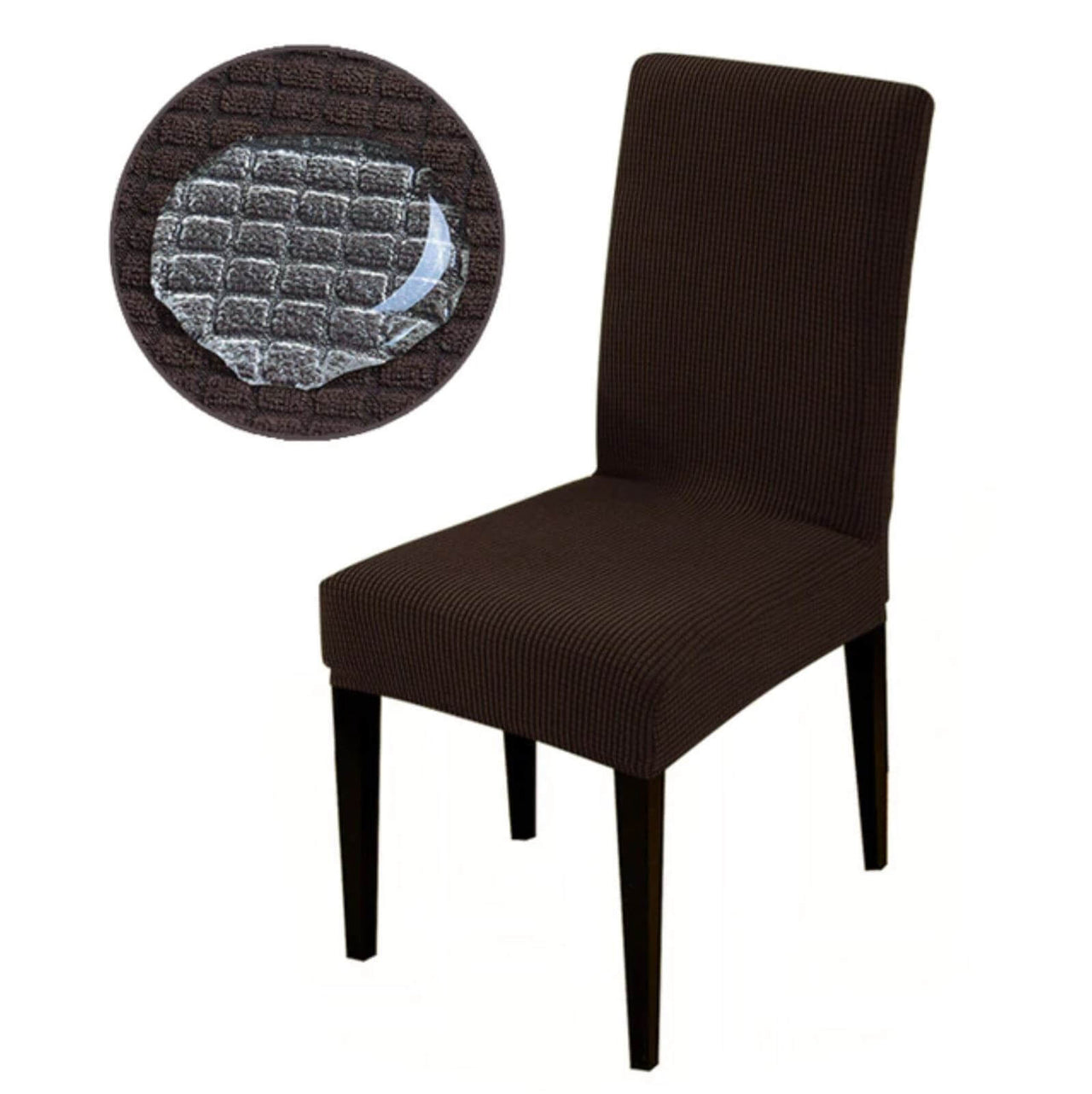 Housse de Chaise Imperméable Marron Chocolat