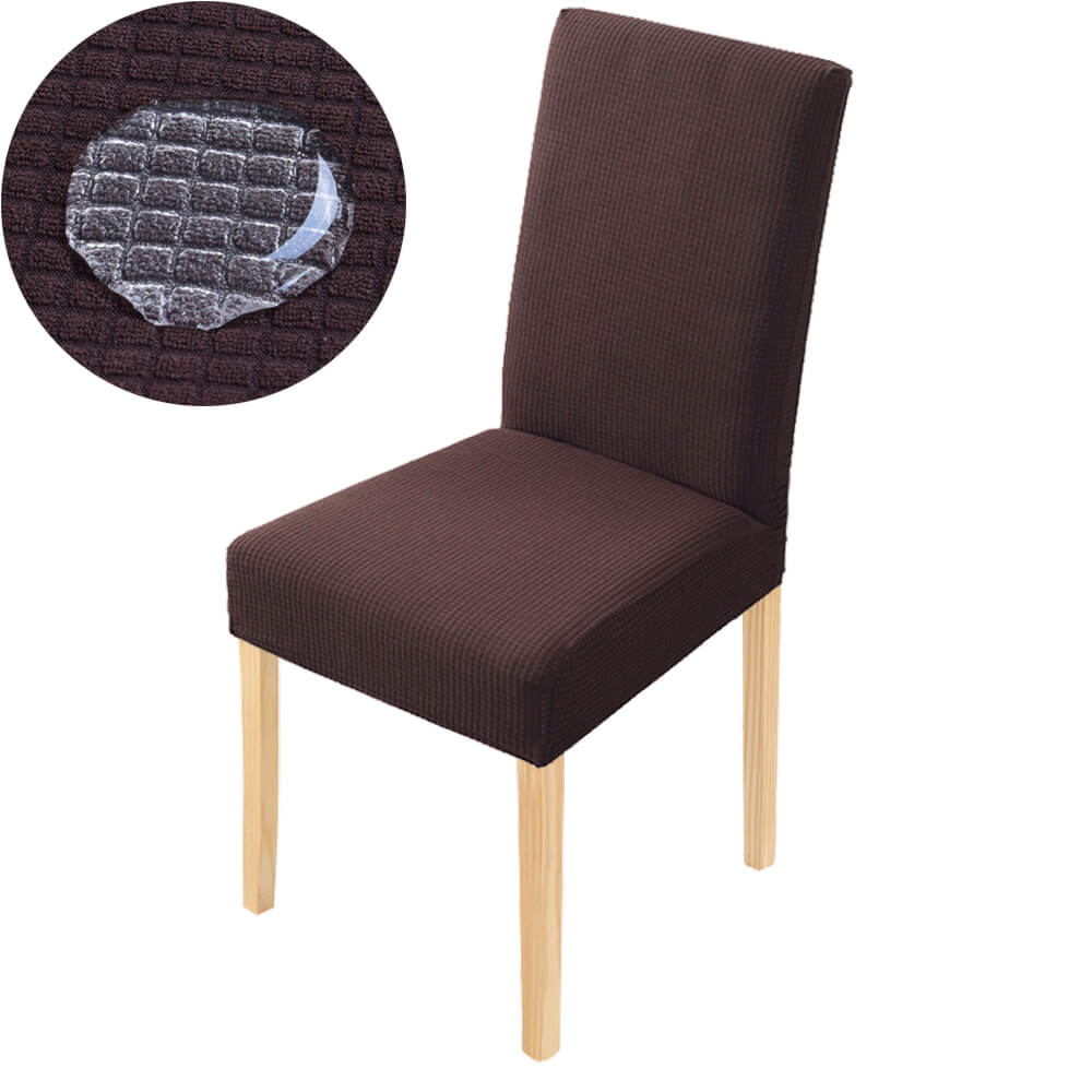 Housse de Chaise Imperméable Marron Foncé