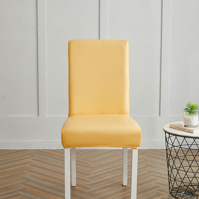 Housse de Chaise Imperméable Simili Cuir Jaune