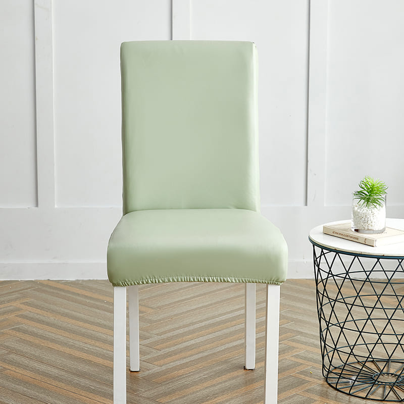 Housse de Chaise Imperméable Simili Cuir Vert d'Eau