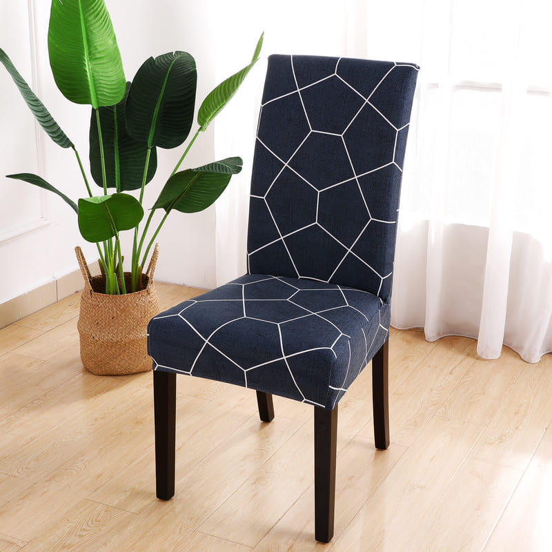 Housse de Chaise Bleu Cobalt