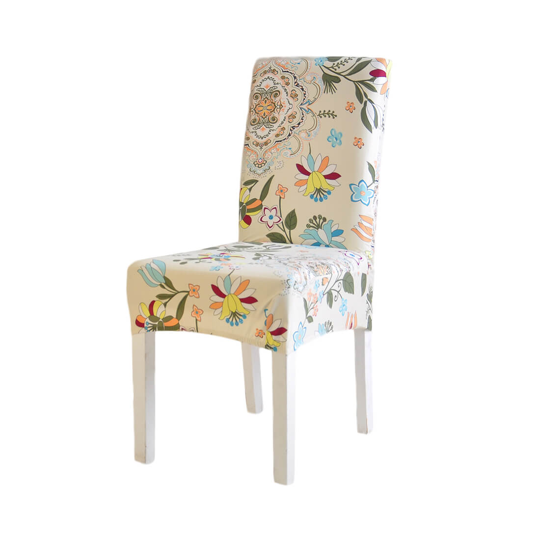 Housse de Chaise Fleurie Multicolore